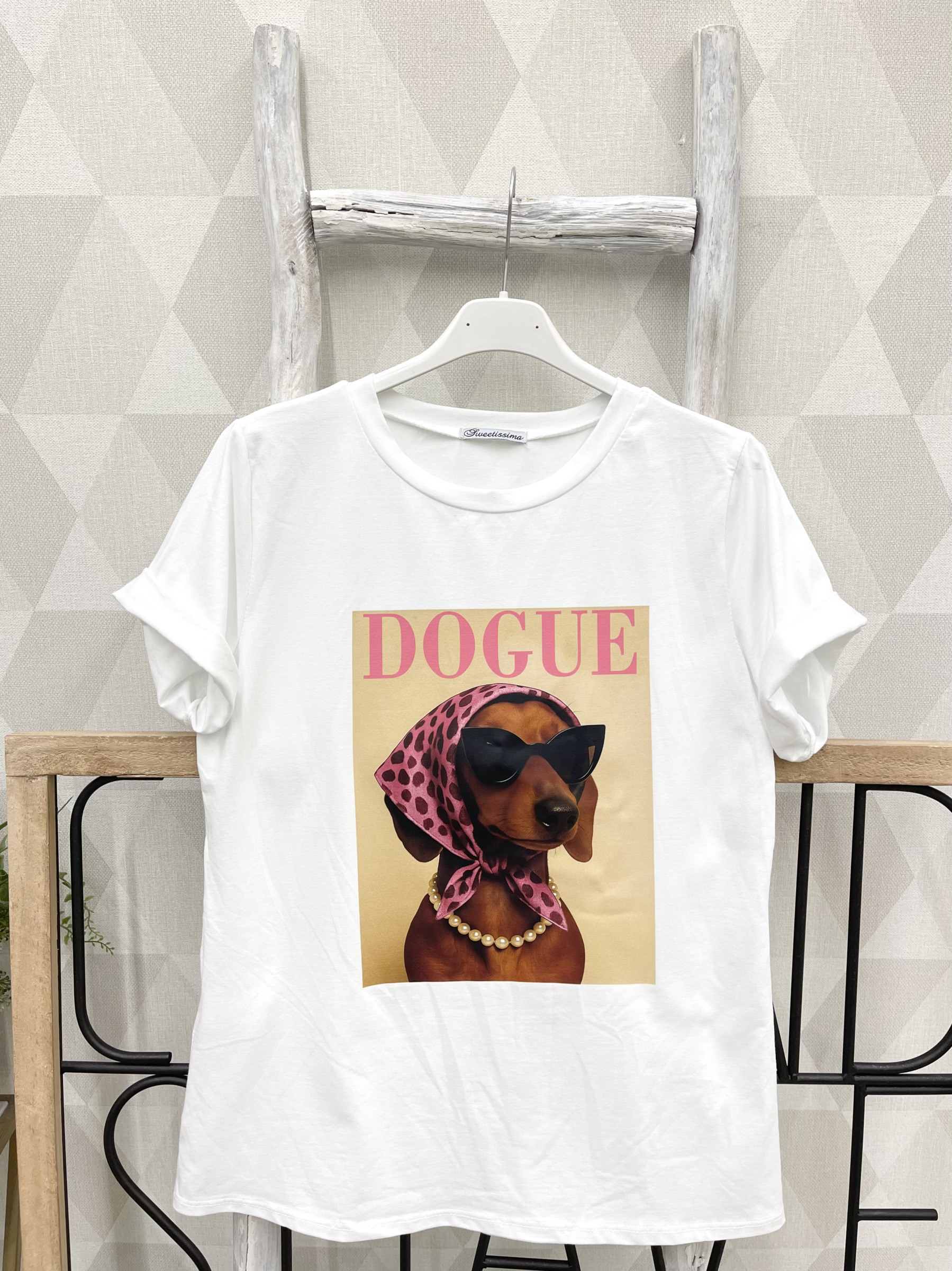 Grossiste Sweetissima - T-shirt avec imprimé de chiots à la mode