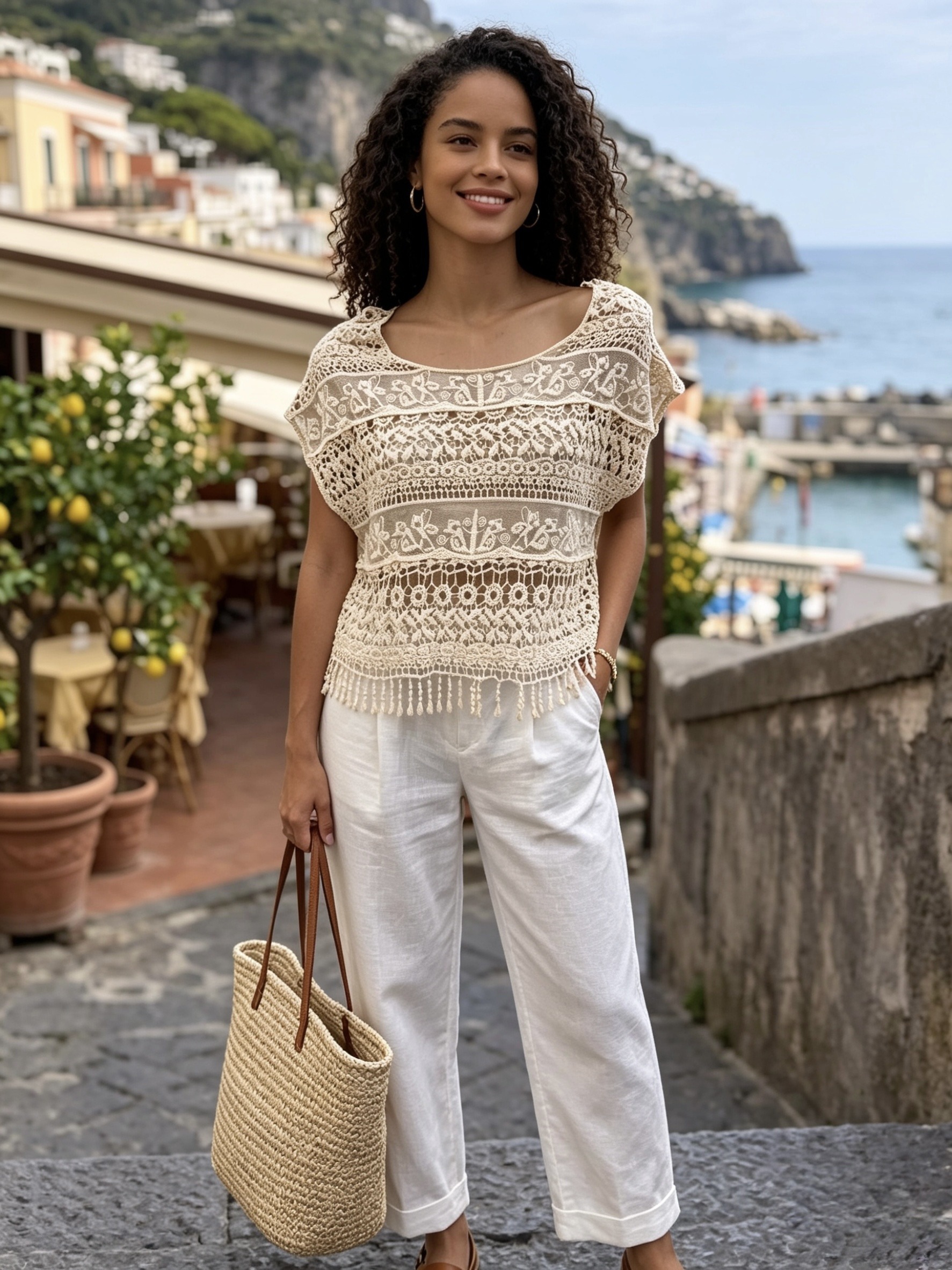 Wholesaler Sweetissima - Open-knit top