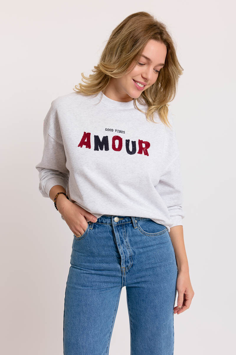 Sweat léger printemps/été 2025, idéal pour la mi-saison, 53% coton, 47% polyester, fabriqué en Chine.