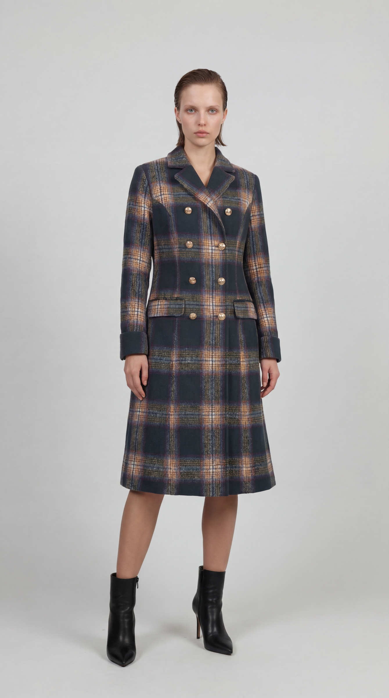 Großhändler Syora Paris - Manteau long a carreaux