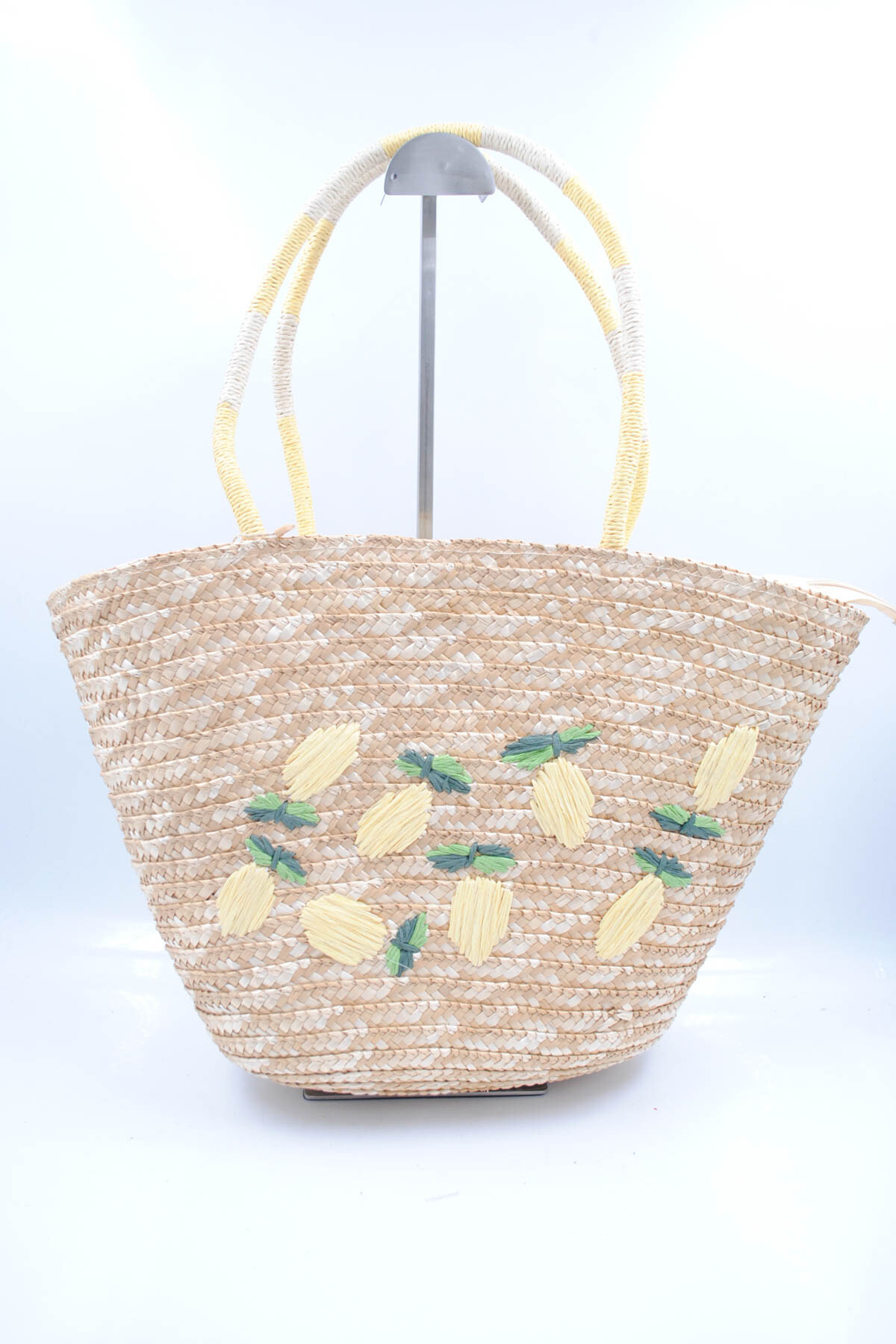 Grossista SyStyle - BORSA DI PAGLIA CON MOTIVO FRUTTA