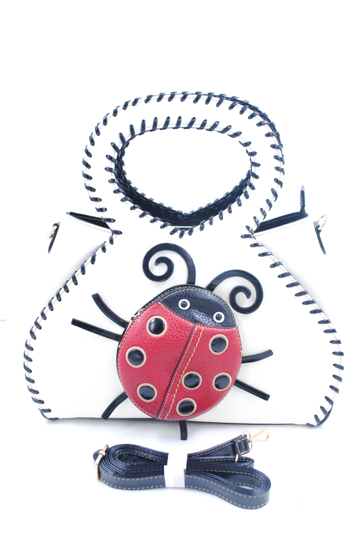 Wholesaler SyStyle - COLORFUL SYNTHETIC BAG IN THE SHAPE OF A LADYBUG