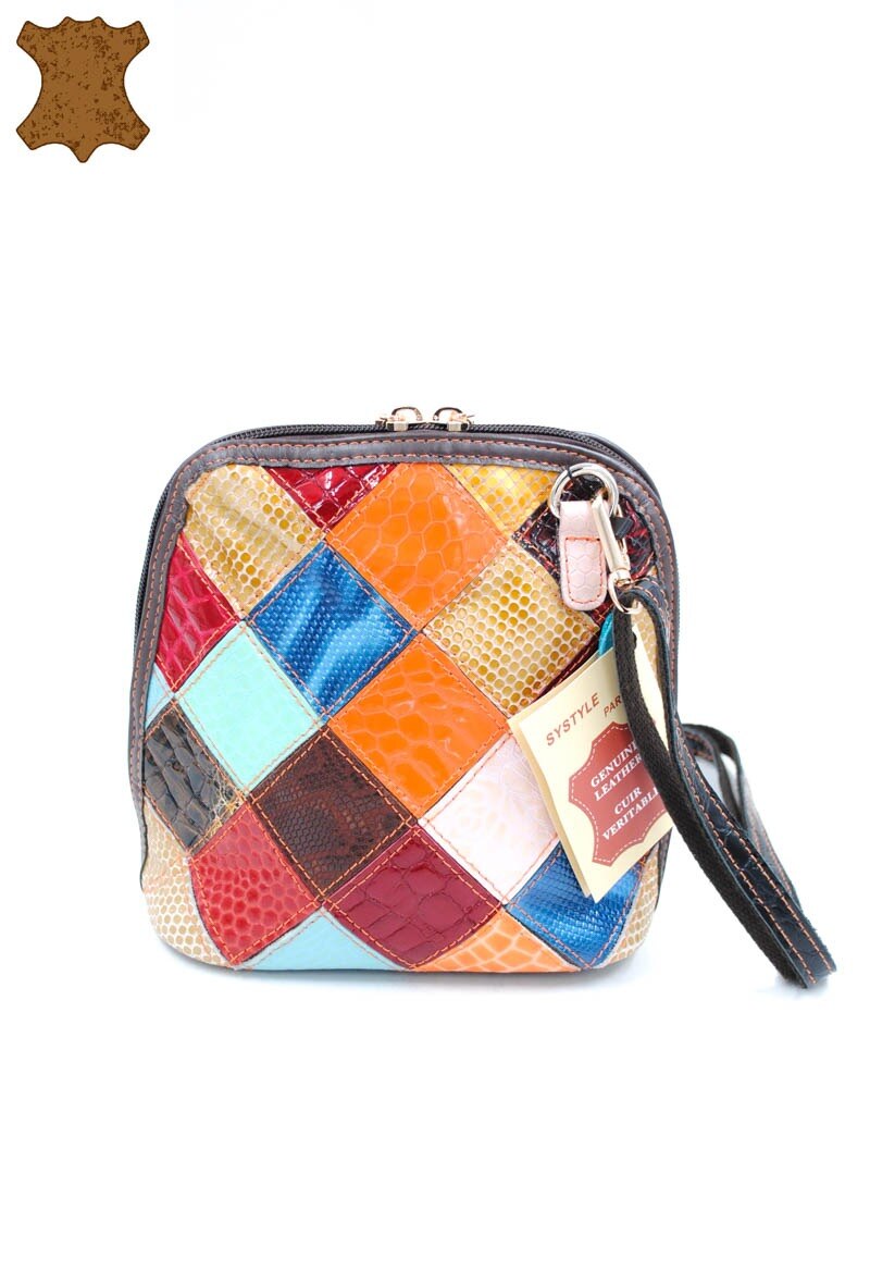 Mayorista SyStyle - BOLSO BANDOLERA DE PIEL MULTICOLOR