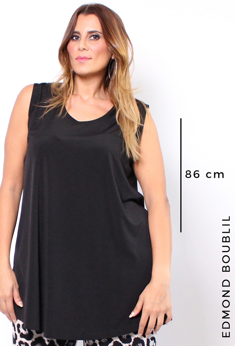 Grossiste Tailla Nostra - Debardeur noir "Dany"