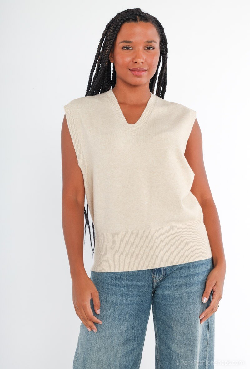 Großhändler Tandem - Ärmelloser pullover mit v-ausschnitt