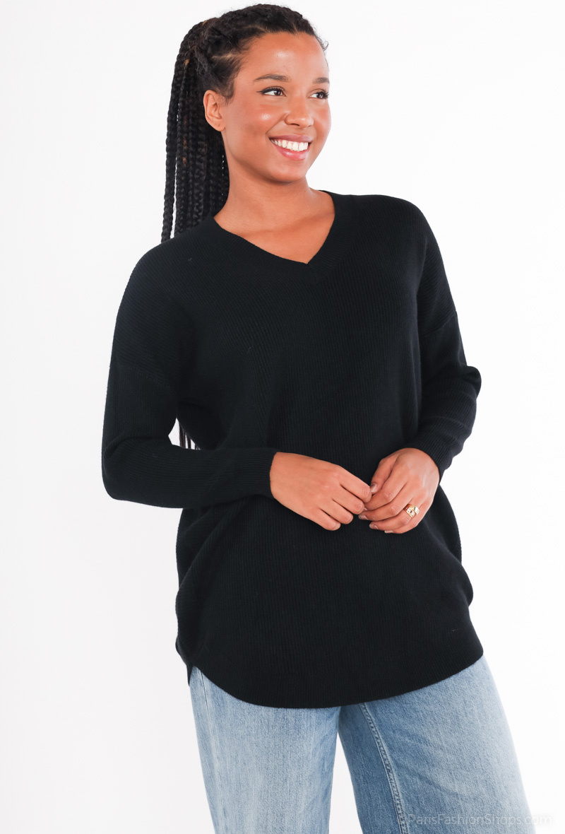 Großhändler Tandem - V-AUSSCHNITT LANGARM PULLOVER