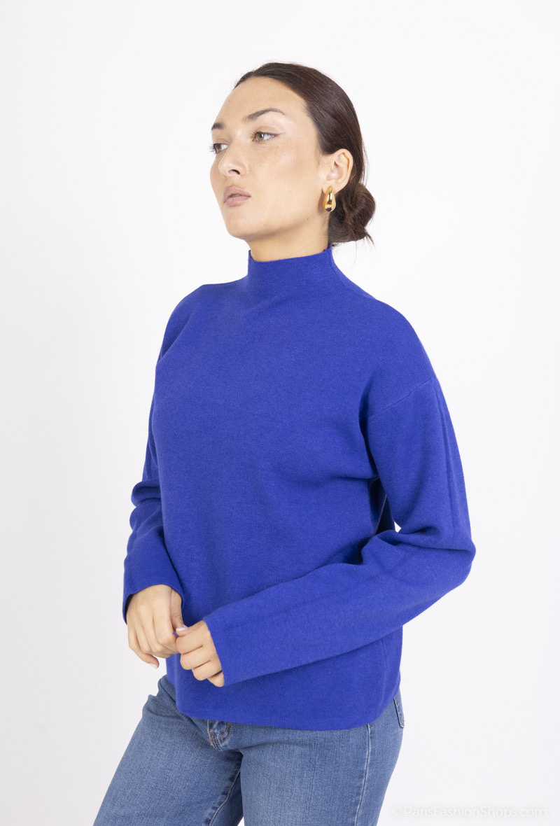 Großhändler Tandem - SOLIDE STRICKPULLOVER MIT STEHHALS