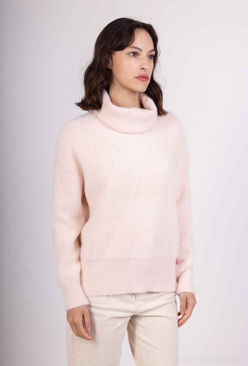 Großhändler Tandem - Rollkragenpullover mit Felleffekt