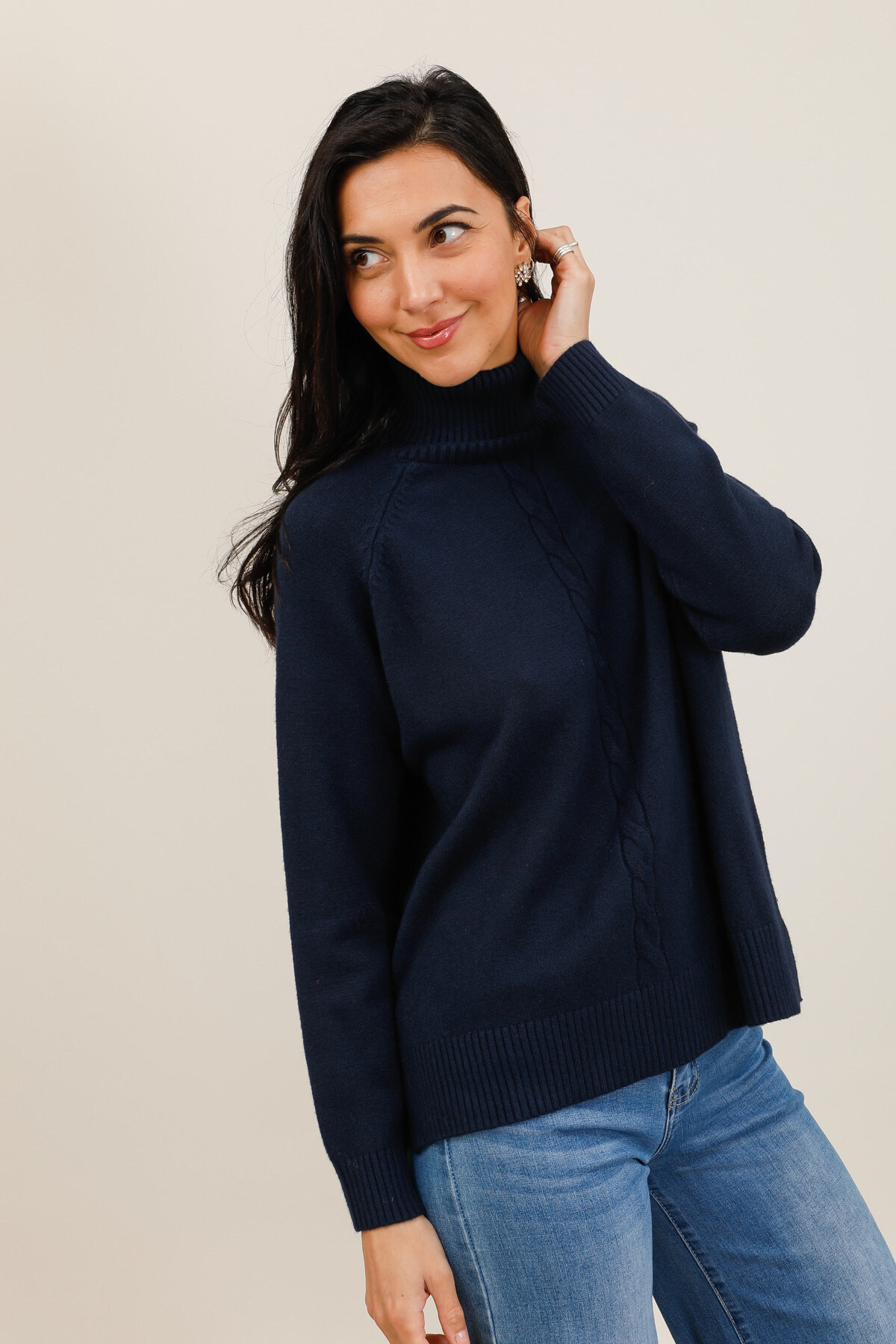 Wholesaler Tandem - CABLE KNIT TURTLENECK SWEATER