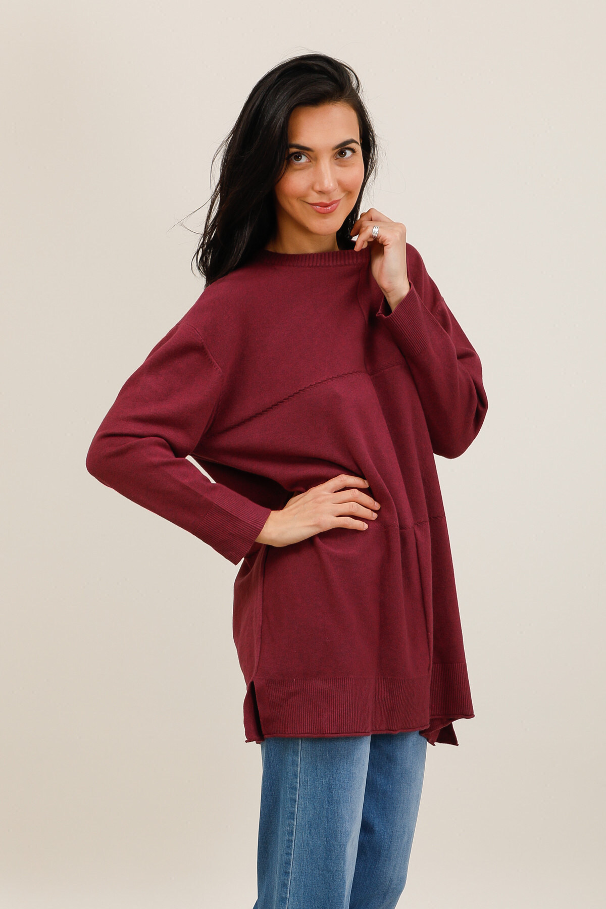 Grossista Tandem - MAGLIONE TUNICA OVERSIZE