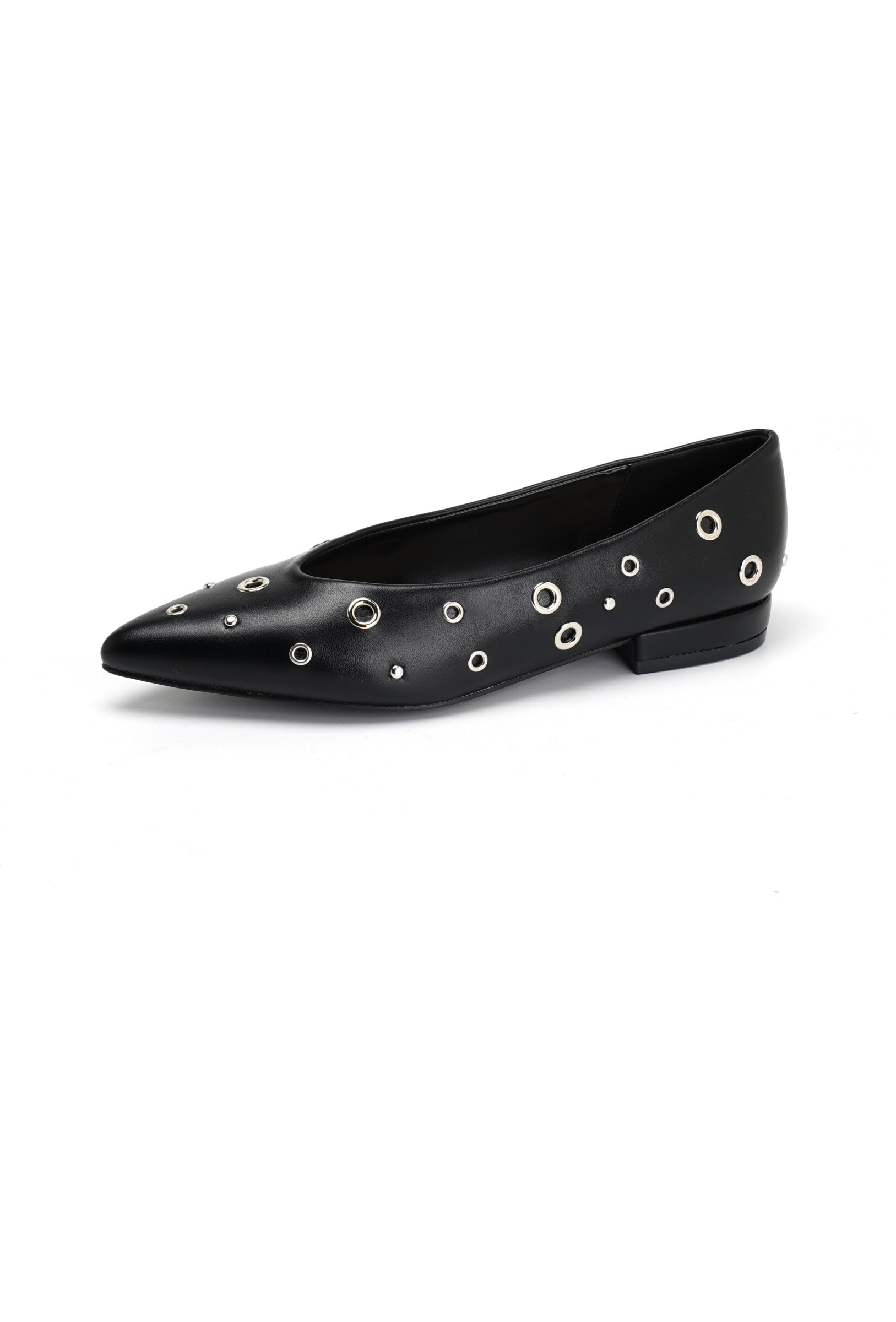 Wholesaler TANIA - C'M Paris - POINTED EYELET BALLERINA FLATS