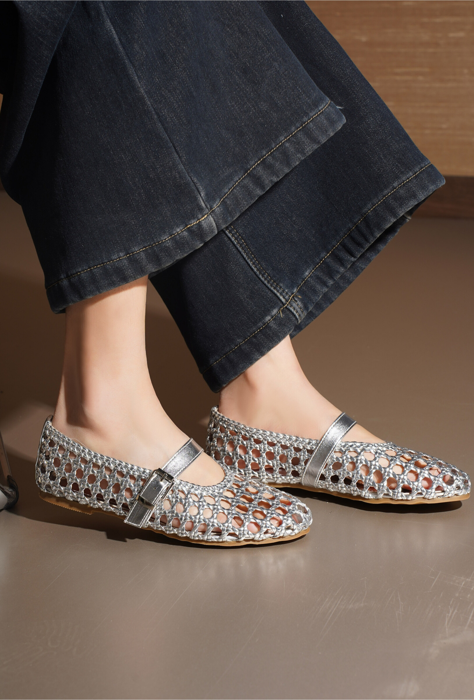 Wholesaler TANIA - C'M Paris - braided ballerina