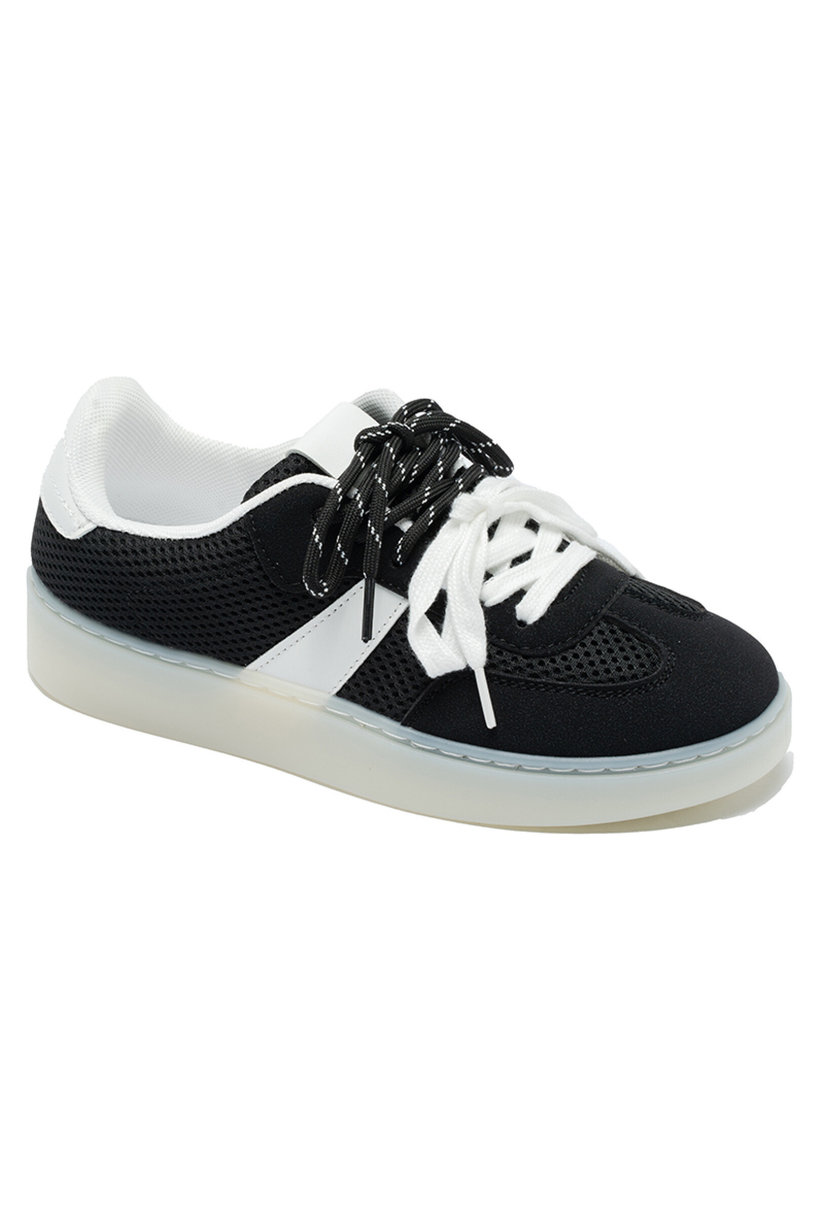 Wholesaler TANIA - C'M Paris - LACE UP SNEAKER WITH TRANSPARENT SOLE