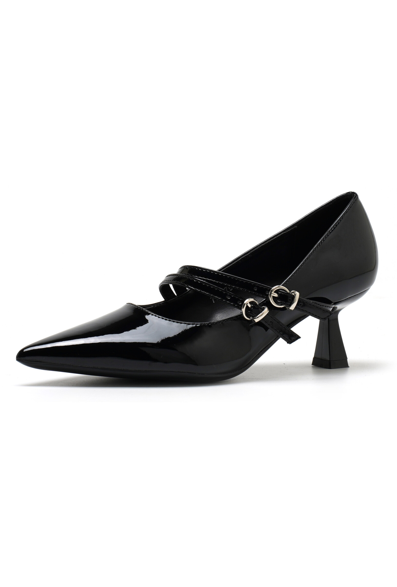 Wholesaler TANIA - C'M Paris - PATENT PUMPS WITH STRAPS / 5 cm