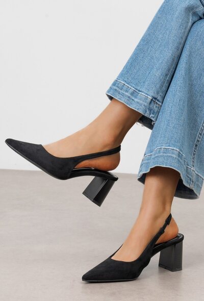 Großhändler TANIA - C'M Paris - Slingback-Pumps mit Blockabsatz Großhändler TANIA - C'M Paris - Slingback-Pumps mit Blockabsatz
