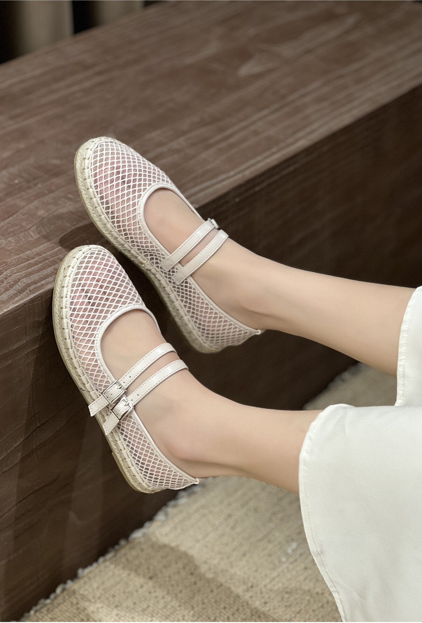 Grossiste TANIA - C'M Paris - espadrilles en mesh / résille avec brides
