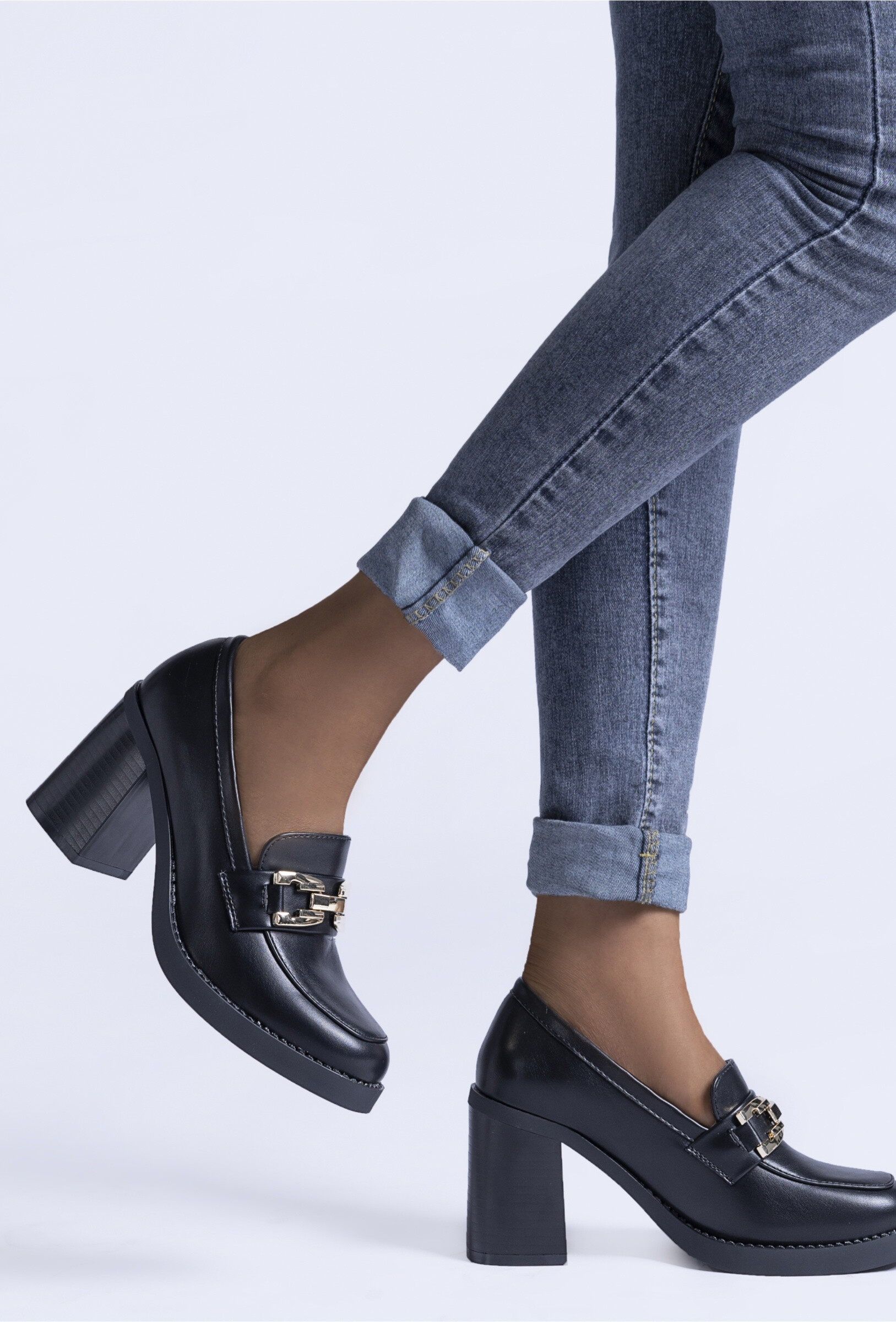 Mayorista TANIA - C'M Paris - MOCASINES TACÓN HEBILLA DECORATIVA