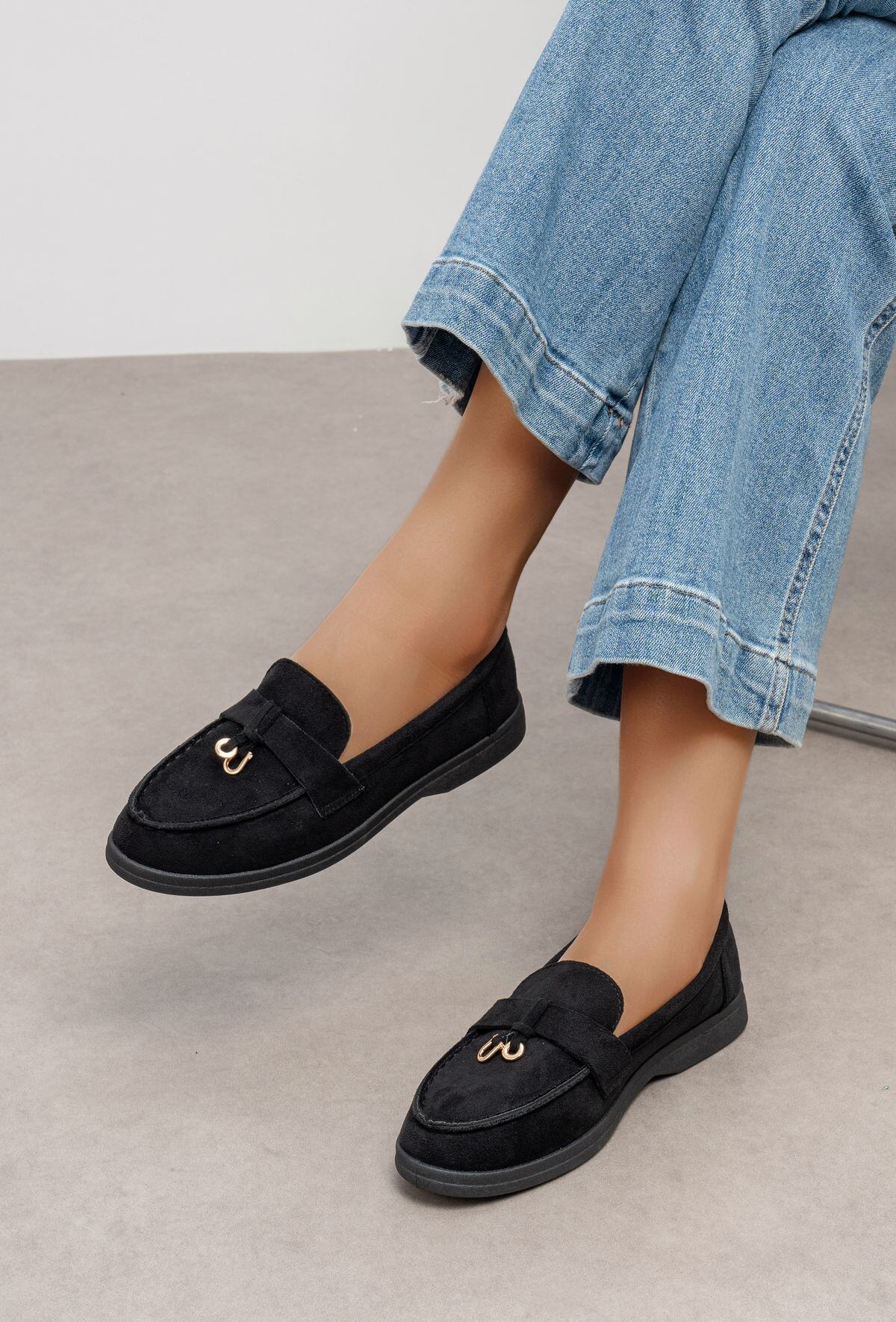 Wholesaler TANIA - C'M Paris - Suede-effect loafers with horsebit and flexible sole