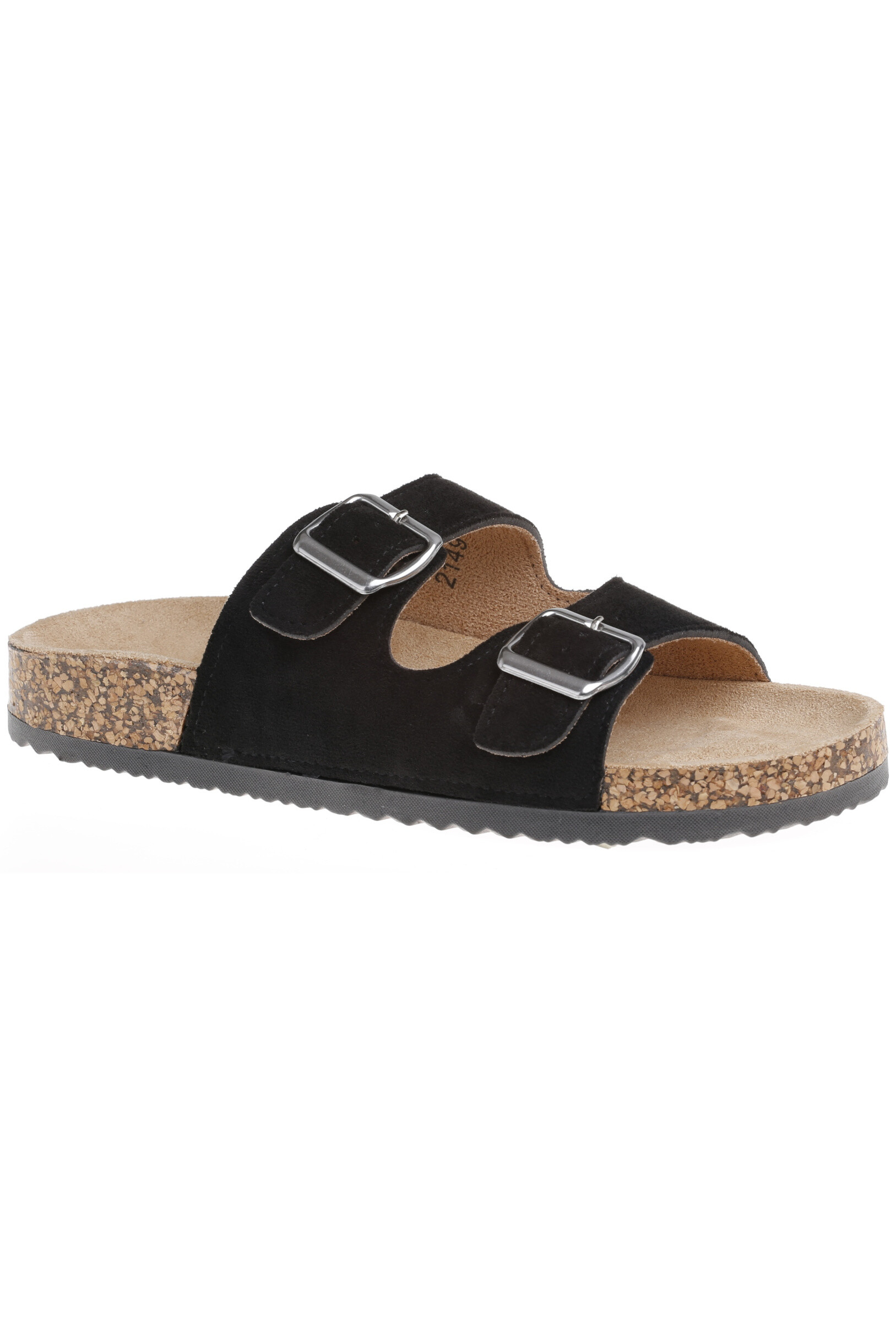 Grossiste TANIA - C'M Paris - mules plates double brides en suédine semelle confort