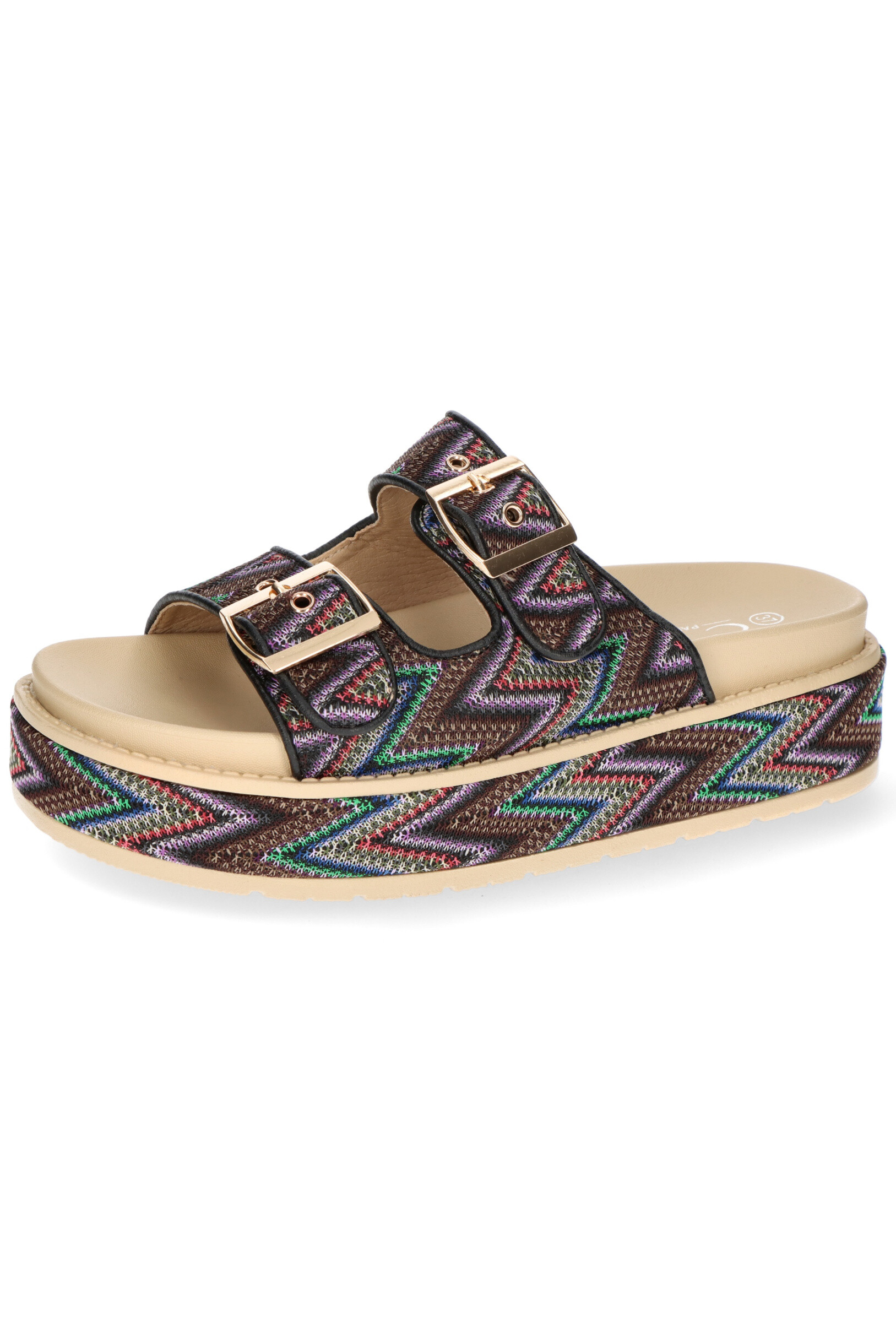 Wholesaler TANIA - C'M Paris - printed platform mule