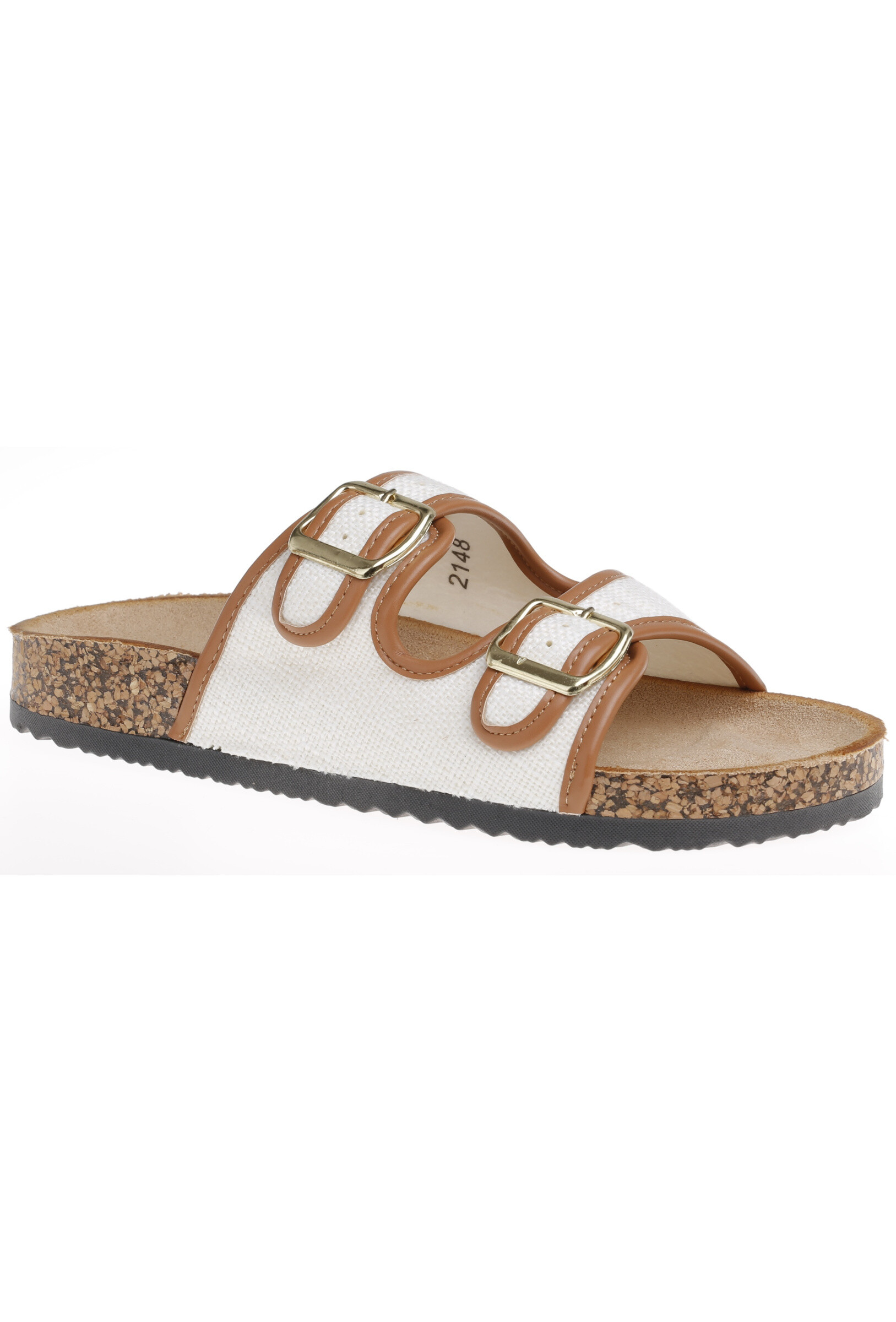 Wholesaler TANIA - C'M Paris - Flaw Mules Double flanges in Comfort sole fabric