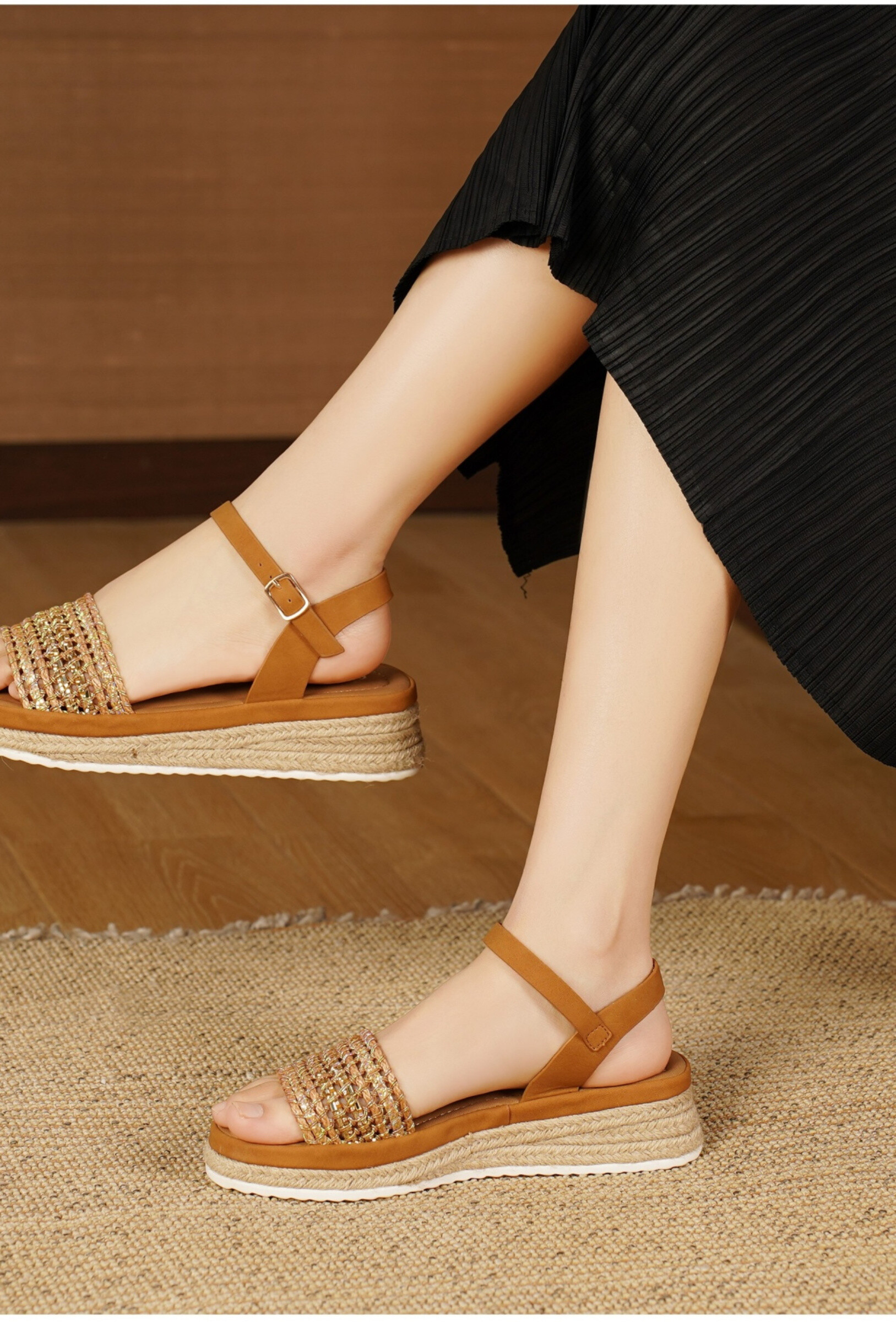 Wholesaler TANIA - C'M Paris - rope platform sole sandals