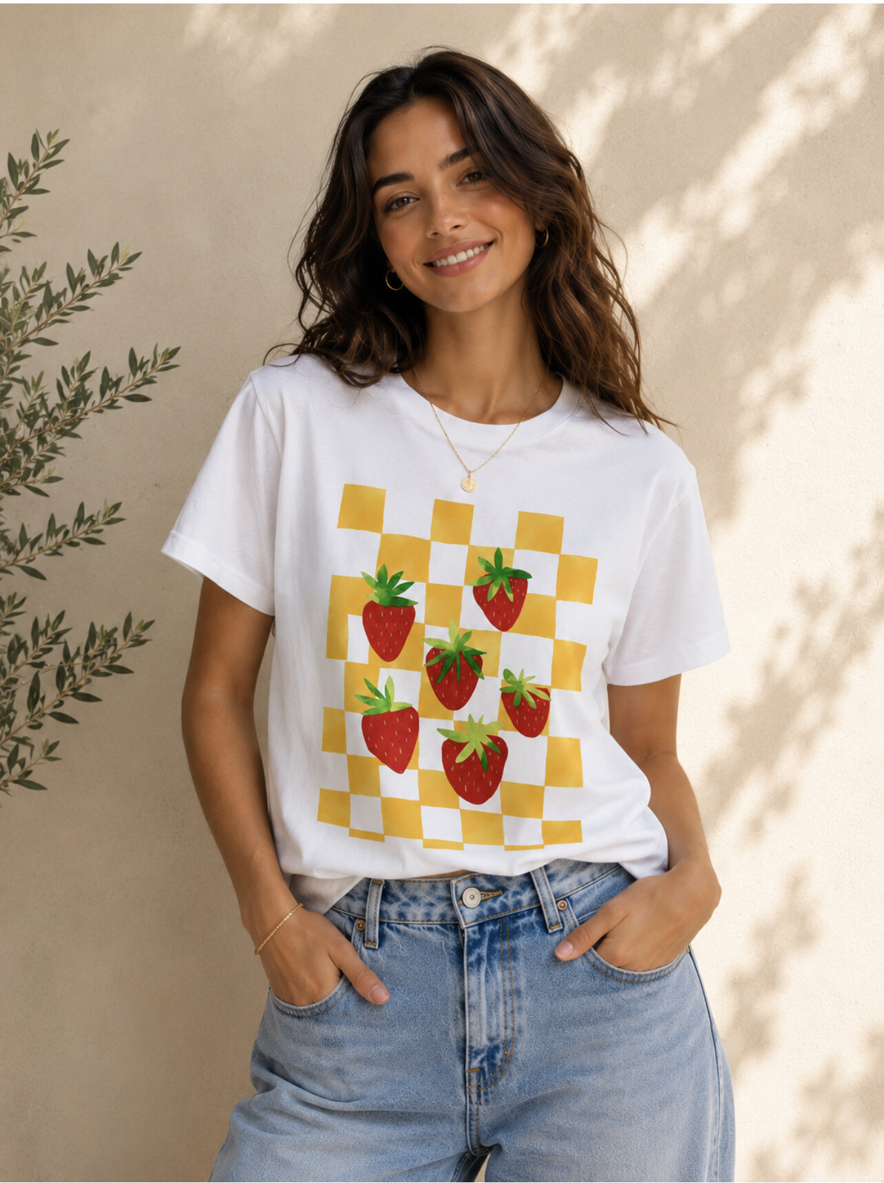 Mayorista TEAM HU - CAMISETA fragole scacchi