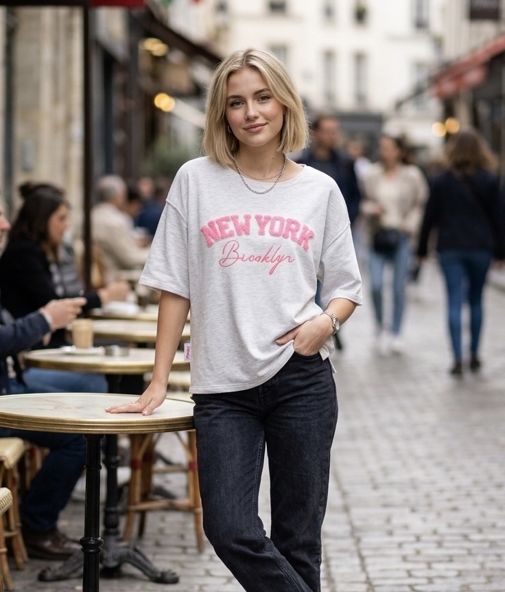Wholesaler TIMIAMI - New embroidered sweatshirt