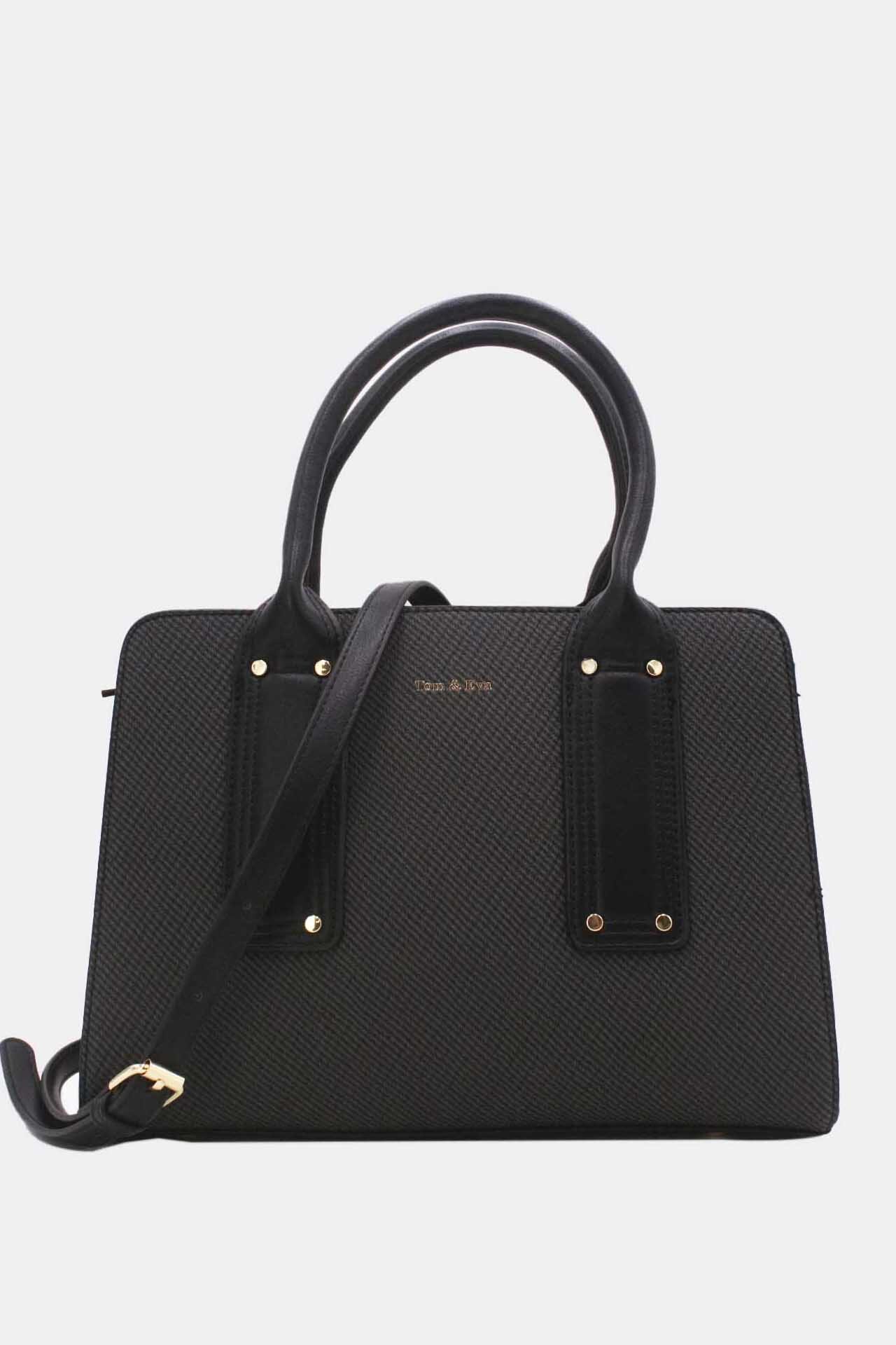 Wholesaler Tom & Eva - Medium Fabric Effect Handbag