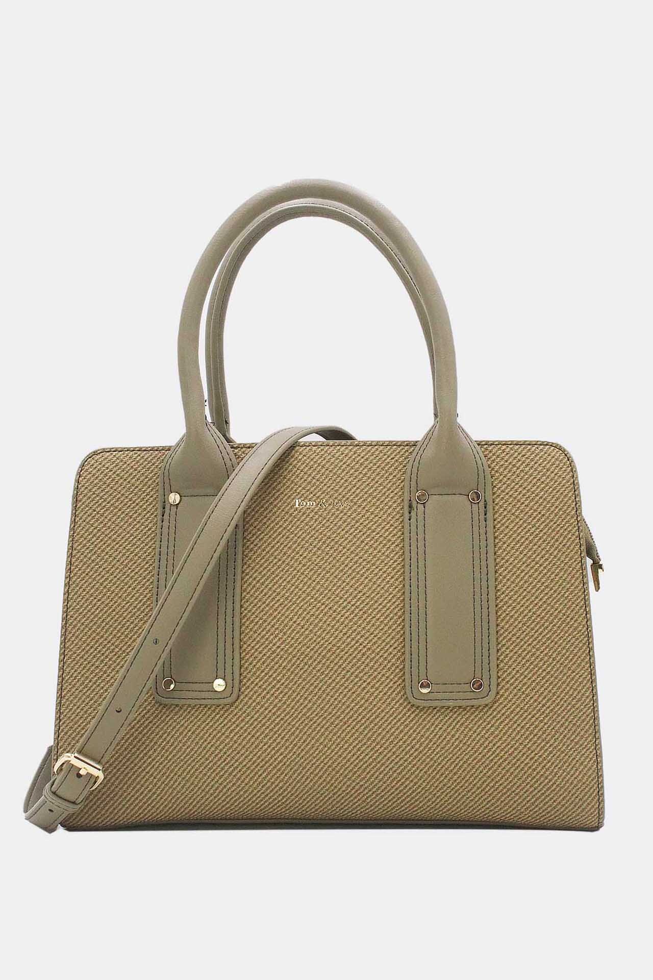 Wholesaler Tom & Eva - Medium Fabric Effect Handbag