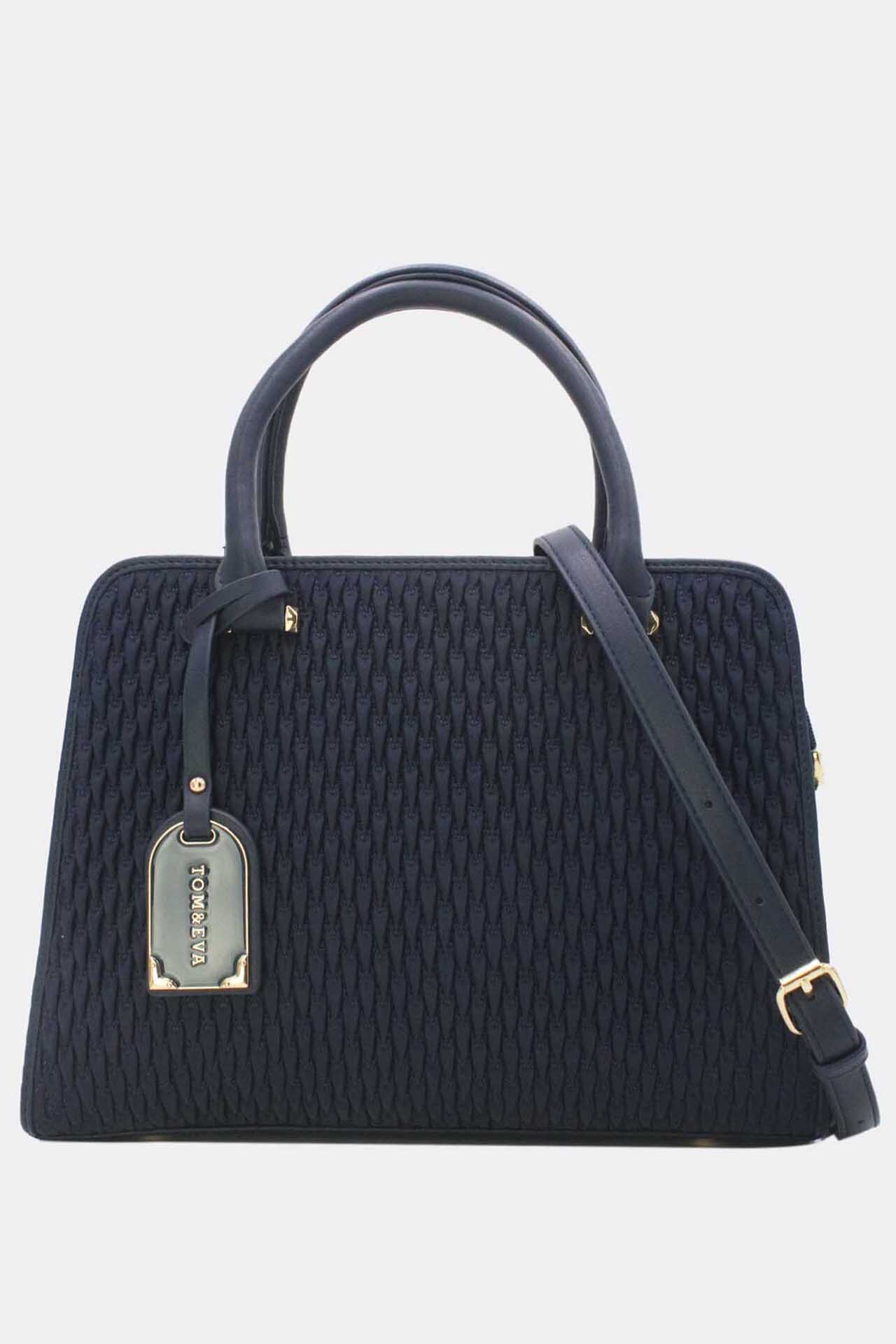 Wholesaler Tom & Eva - Fabric Handbag with Charm