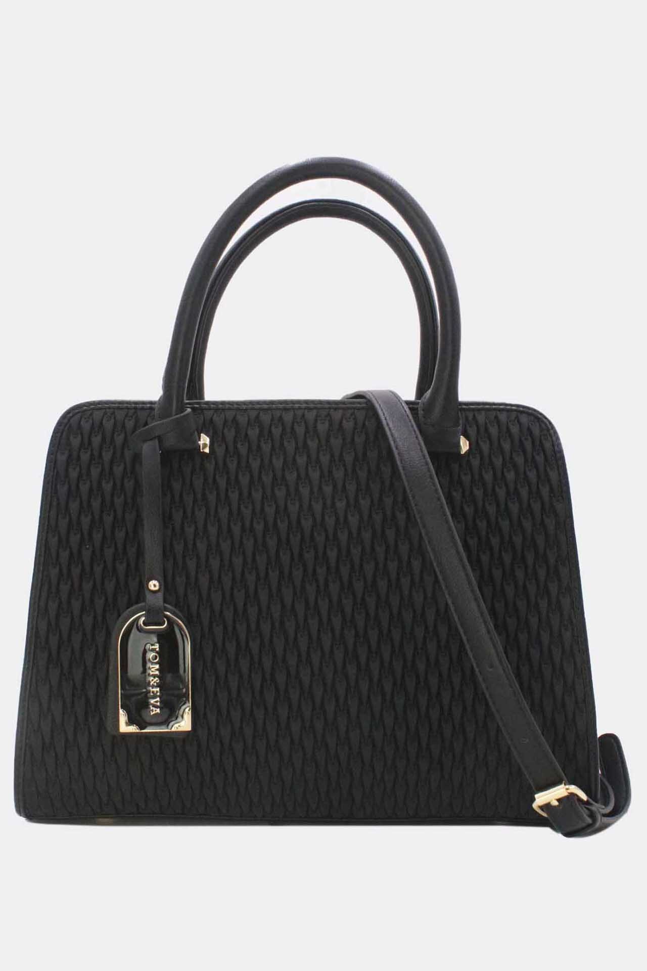 Wholesaler Tom & Eva - Fabric Handbag with Charm