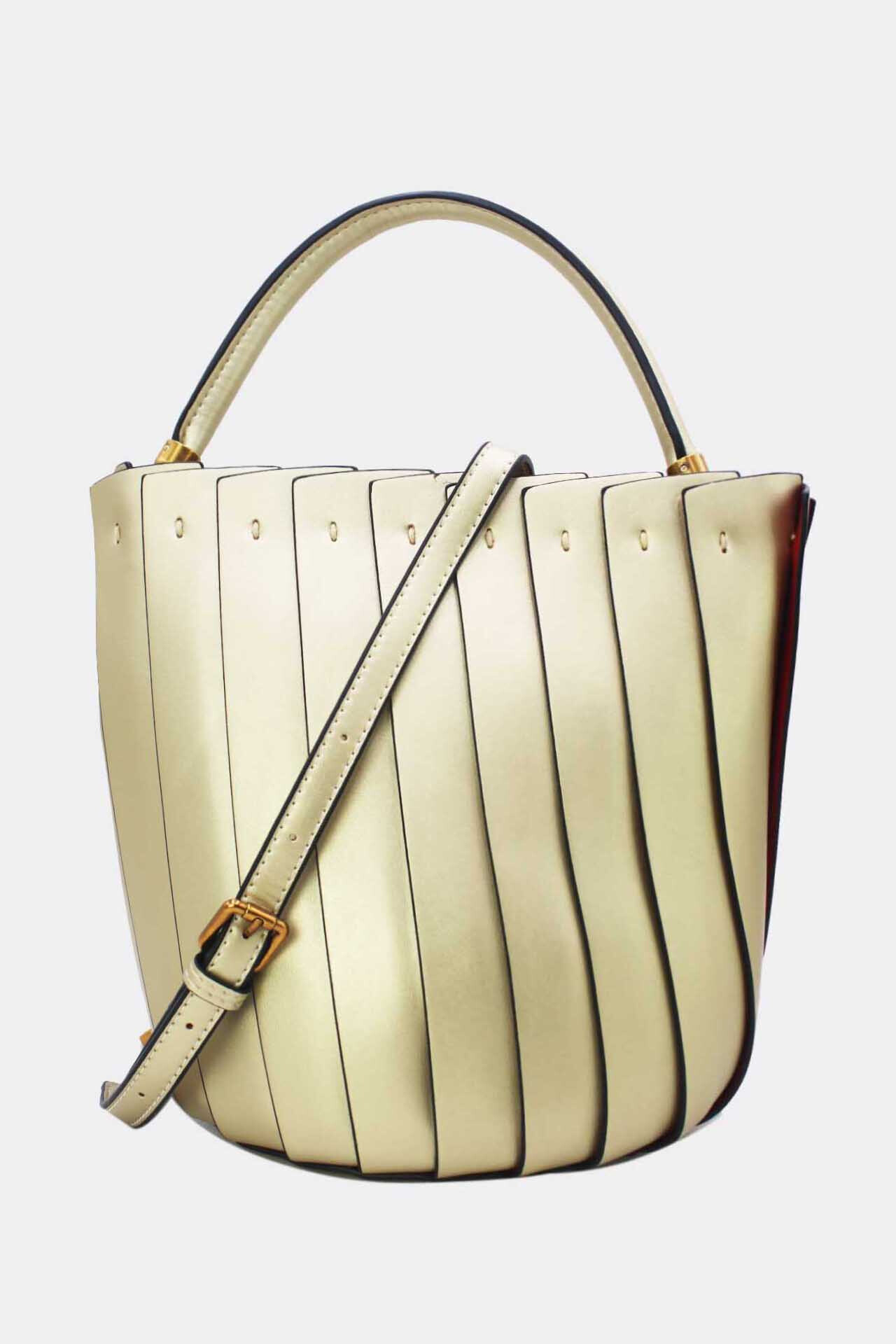 Großhändler Tom & Eva - Vintage Plissee-Beuteltasche 24B-5967