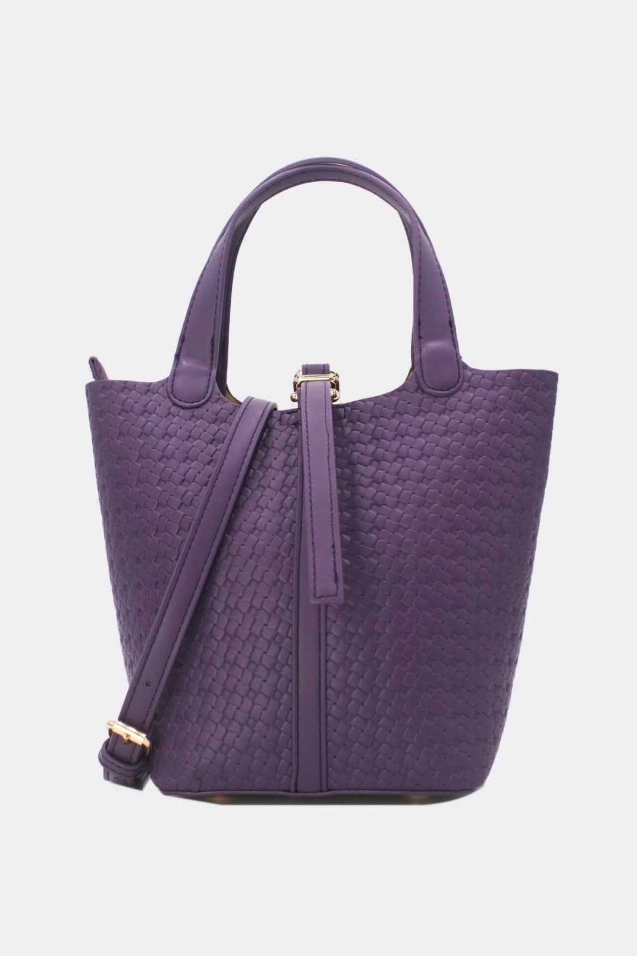 Grossiste Tom & Eva - Medium Sac Seau Effet Tressé