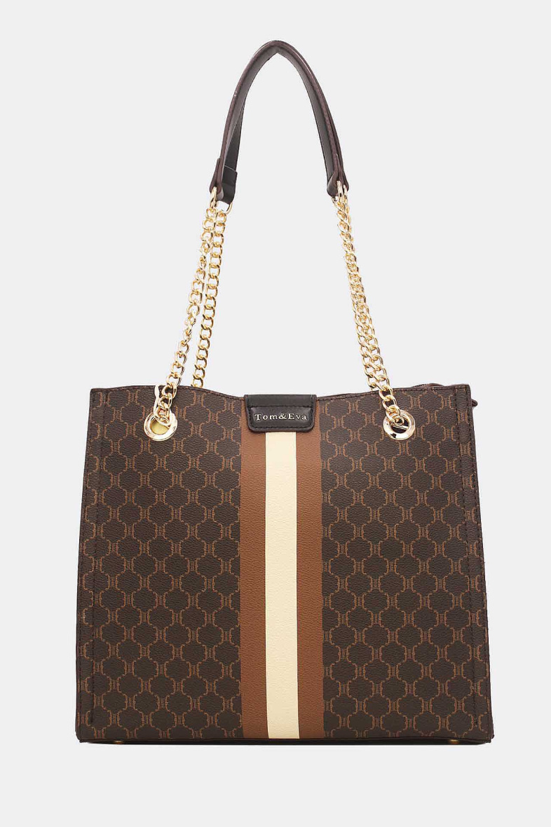 Wholesaler Tom & Eva - Double-Carry Monogram Tote Bag