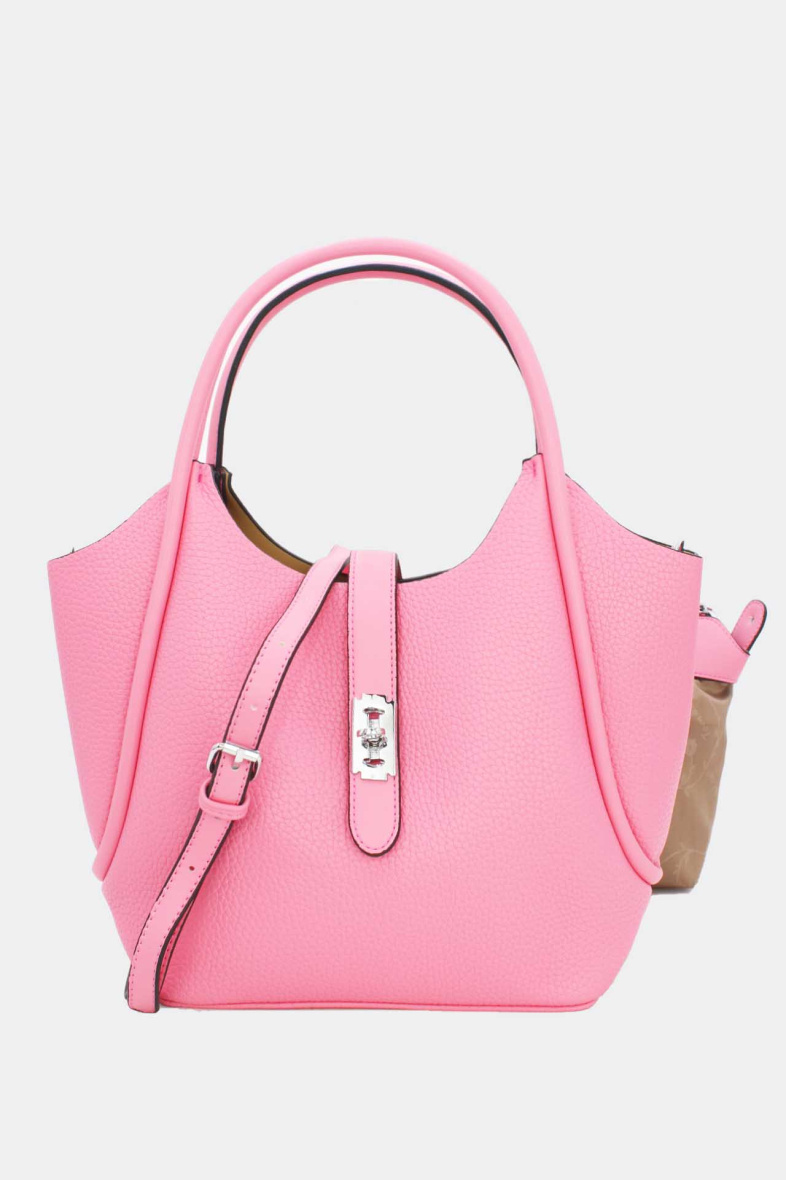 Grossista Tom & Eva - Set di due pezzi Borsa tote con rilievo di litchi