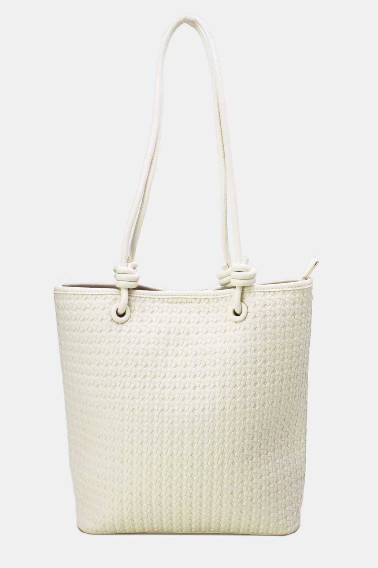 Grossiste Tom & Eva - Sac Cabas Effet Tressé