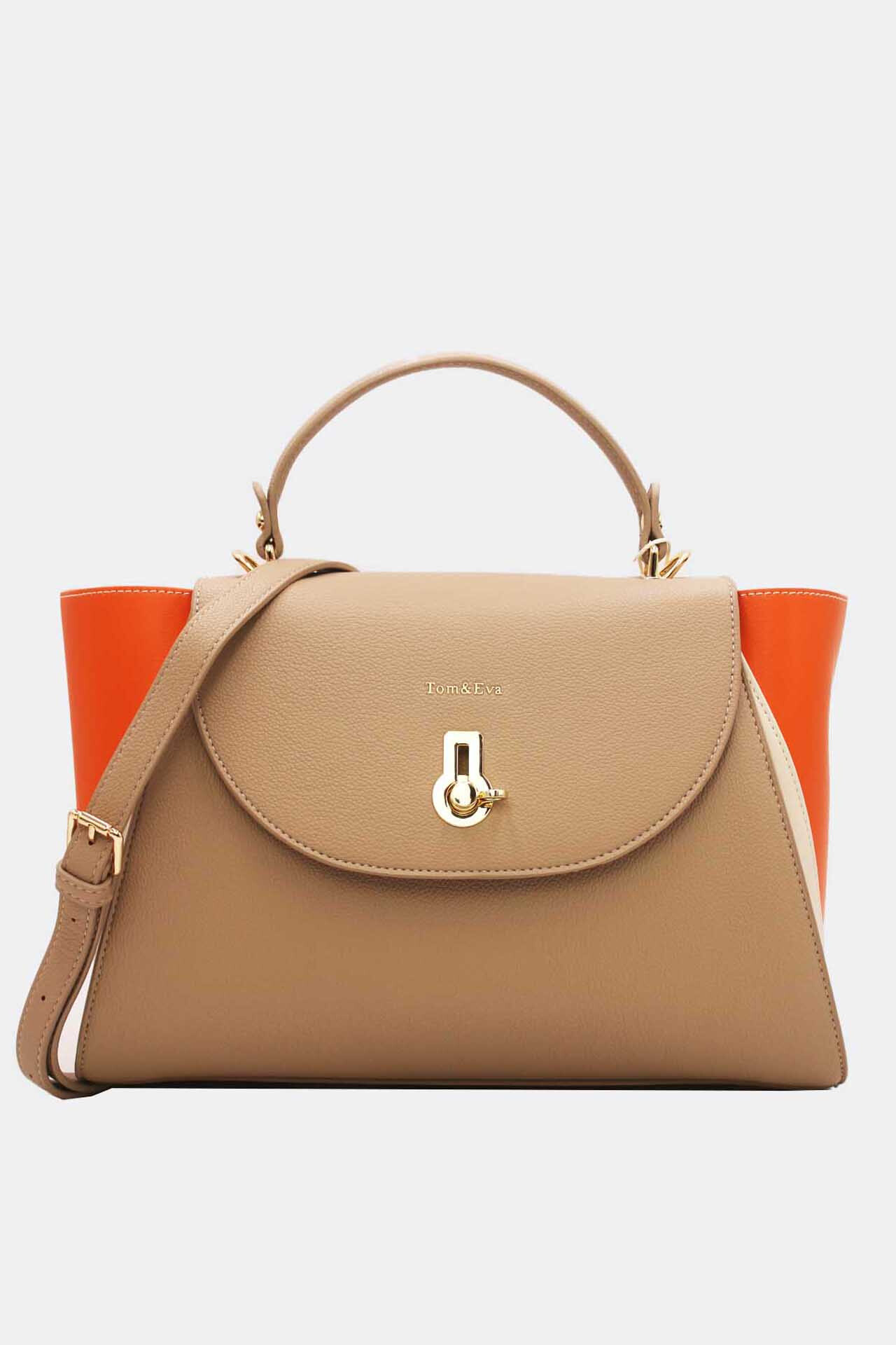 Wholesaler Tom & Eva - Reassort tricolor women's shopping bag