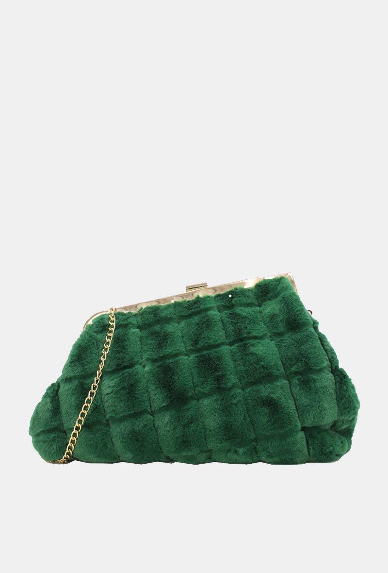 Grossiste Tom & Eva - Pochette Fourrure Moumoute -22P-5390