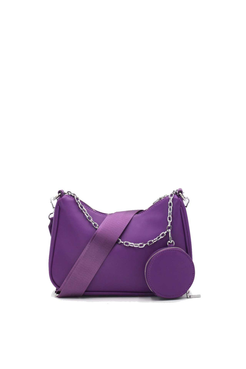 Grossiste Tom & Eva - Sac Baguette Effet Cuir à la Chaîne avec Porte-monnaie