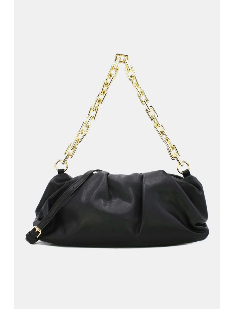 Grossiste Tom & Eva - Pochette Pouch à Fronces Souple Double Bandoulière