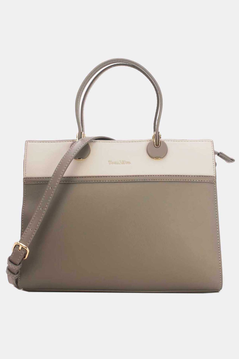 Grossiste Tom & Eva - Sac à Main Femme Chic Bicolore