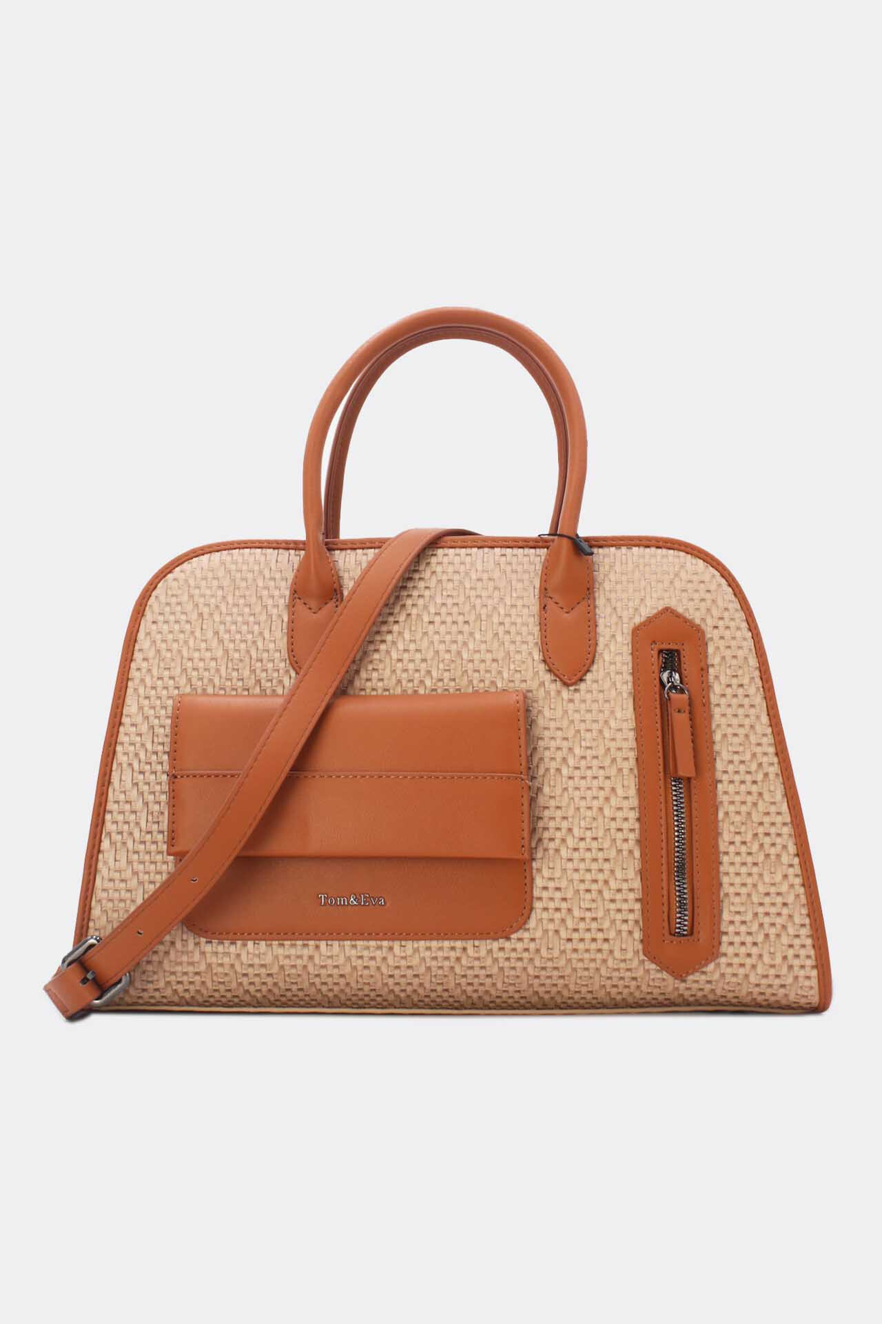 Wholesaler Tom & Eva - Multipoche female female straw bag