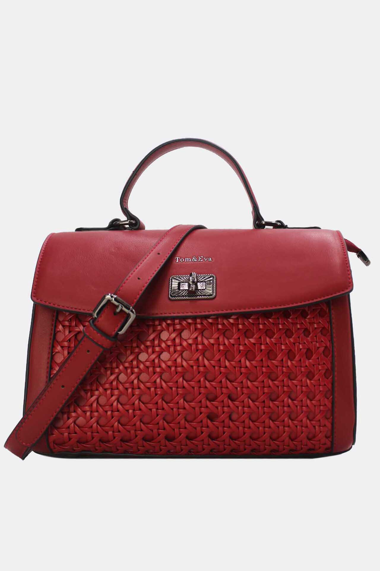 Grossiste Tom & Eva - Sac à Main Effet Osier Tressé