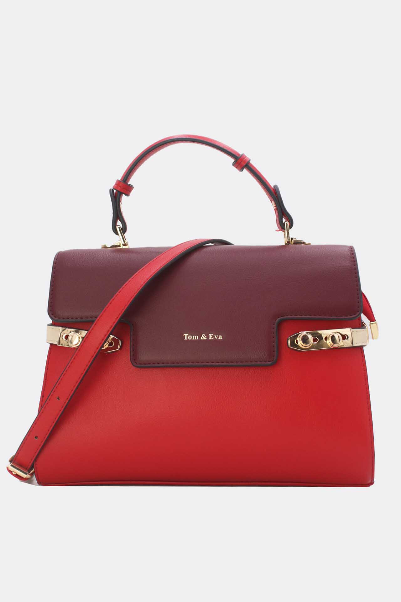 Wholesaler Tom & Eva - Reassort two -tone chic handbag