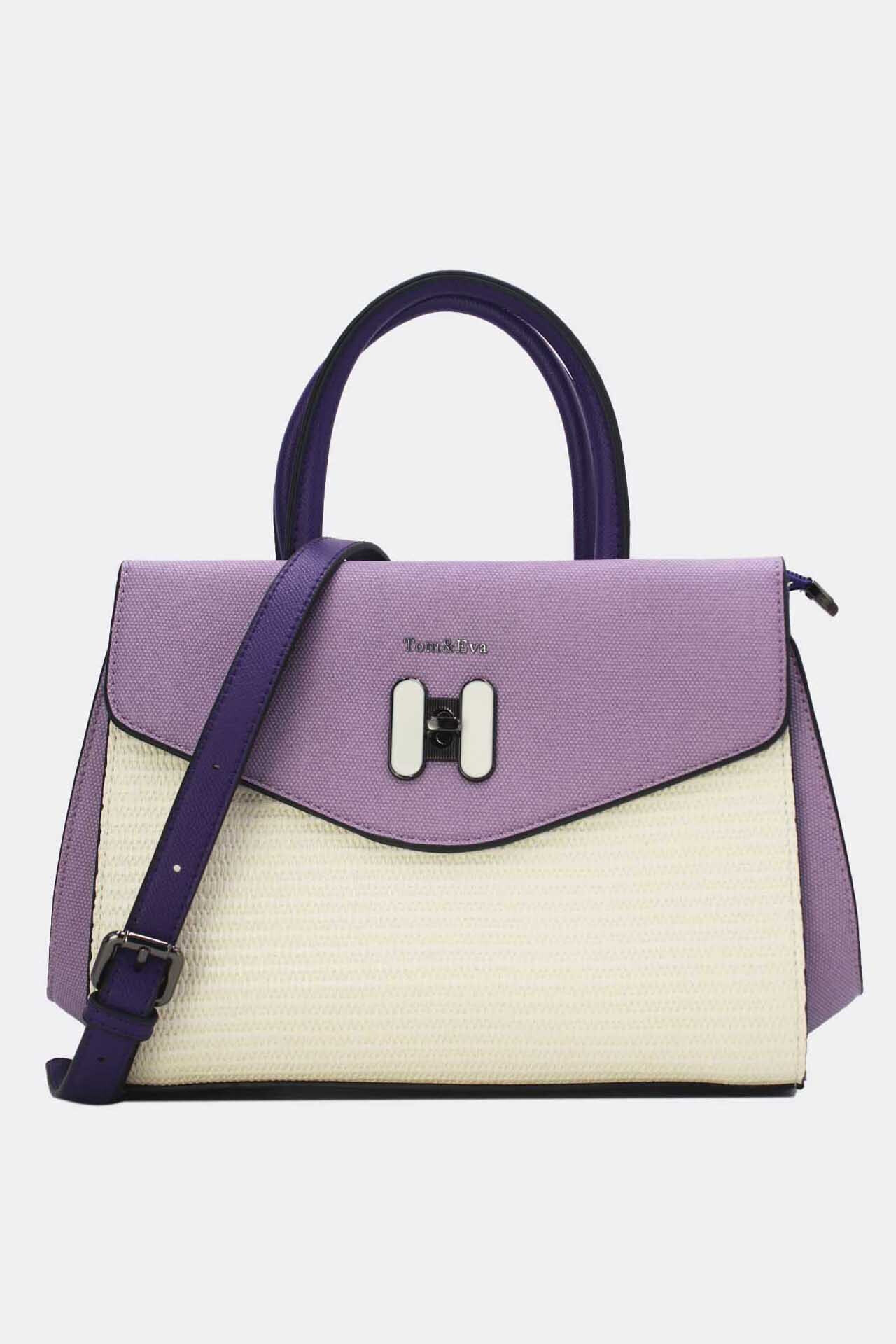Wholesaler Tom & Eva - Stepped handbag with decorative flap