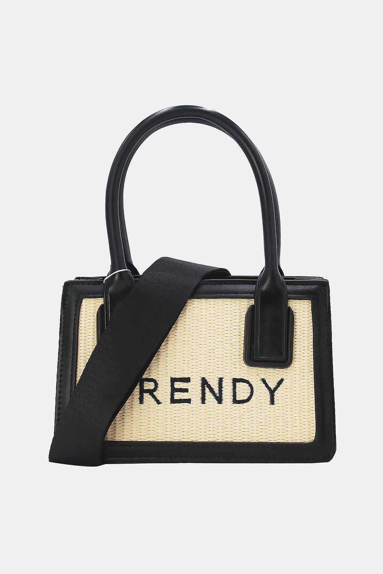 Wholesaler Tom & Eva - Small handbag vintage style straw effect