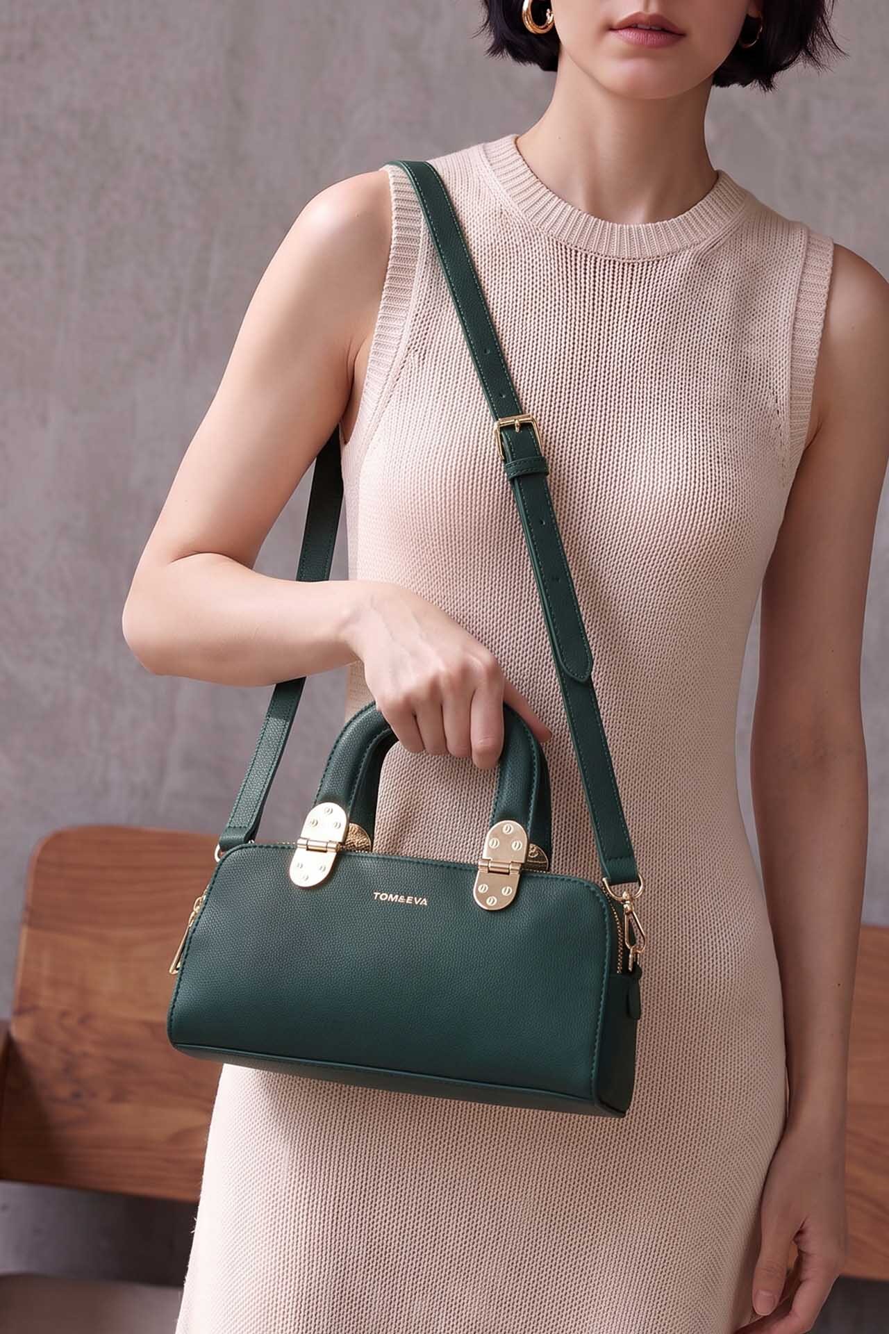 Grossiste Tom & Eva - Medium Sac à Main Effet Agneau