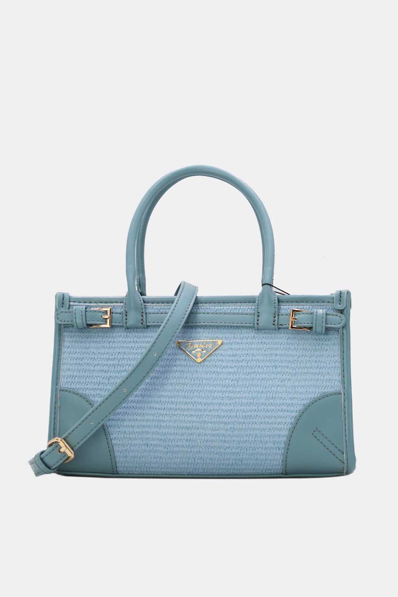 Grossiste Tom & Eva - Petit Sac à Main Effet Paille Style Vintage