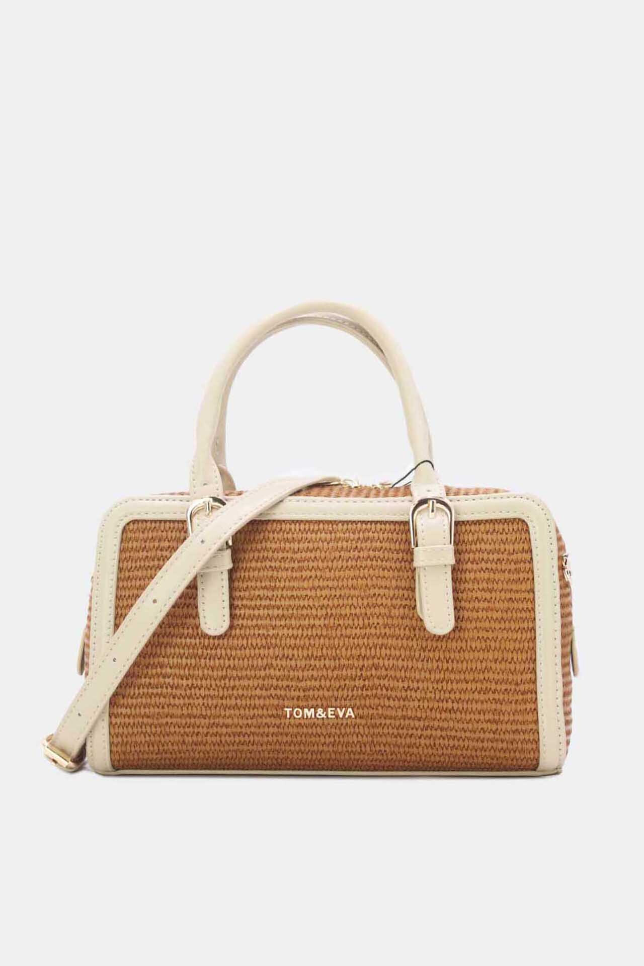 Wholesaler Tom & Eva - Small straw effect handbag